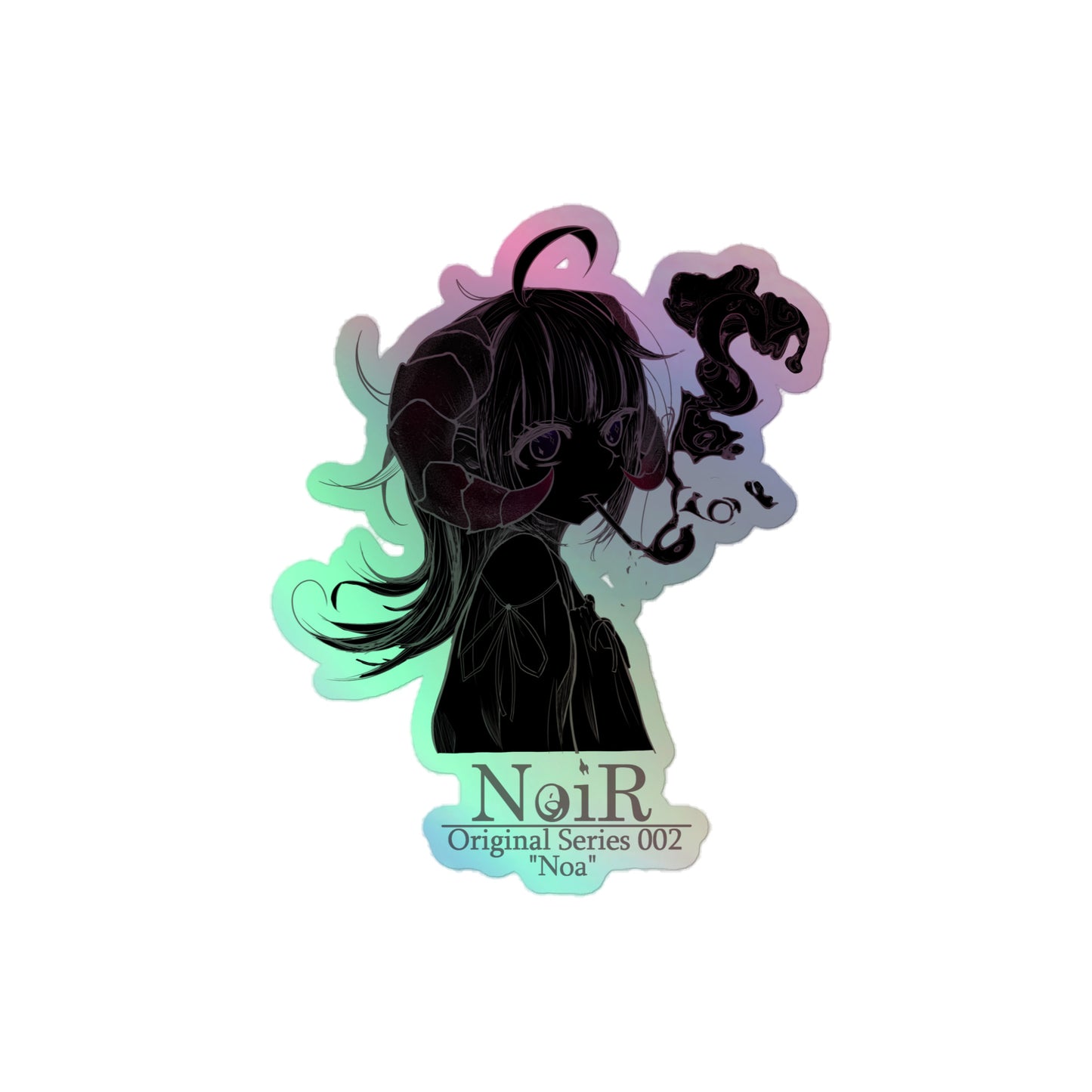 NoiR オリジナルシリーズ 002 「ノア」 白ホログラム 黒ステッカー