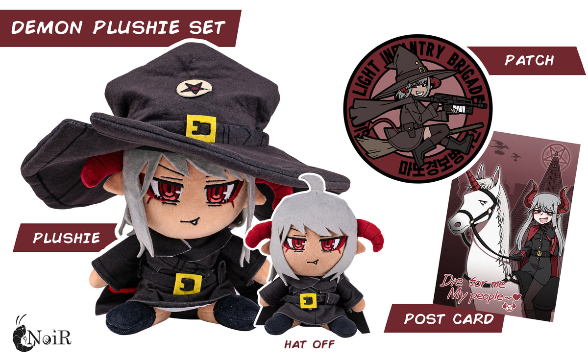 [PRE-ORDER] NoiR Series 099 Combat Witch - Sol Plushie + Combat Witch Unit Patch - Magical Light Infantry Brigade