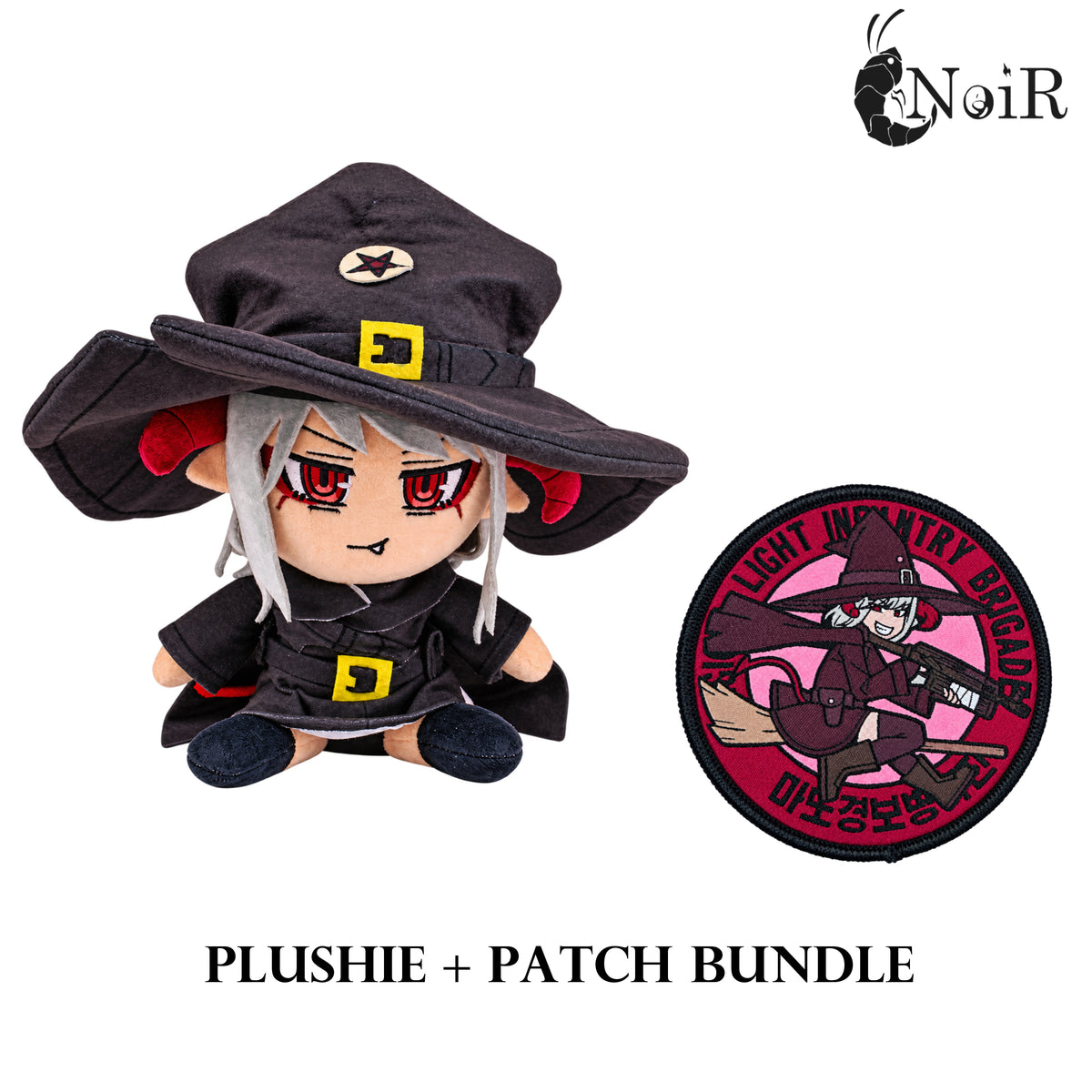 [PRE-ORDER] NoiR Series 099 Combat Witch - Sol Plushie + Combat Witch Unit Patch - Magical Light Infantry Brigade